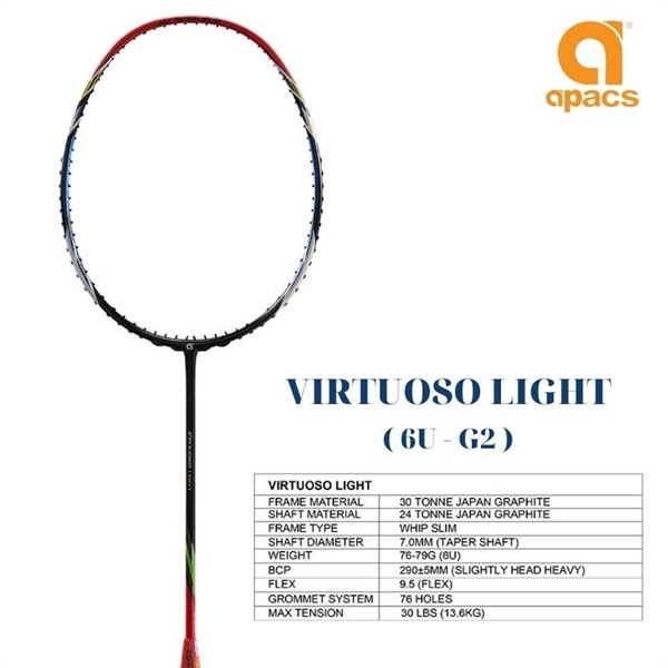 Vot-cau-long-Apacs-Virtuoso-Light Vot cau long Apacs Virtuoso Light