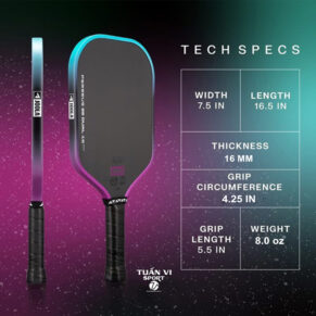 vot pickleball joola 3s dual perseus 16mm chinh hang