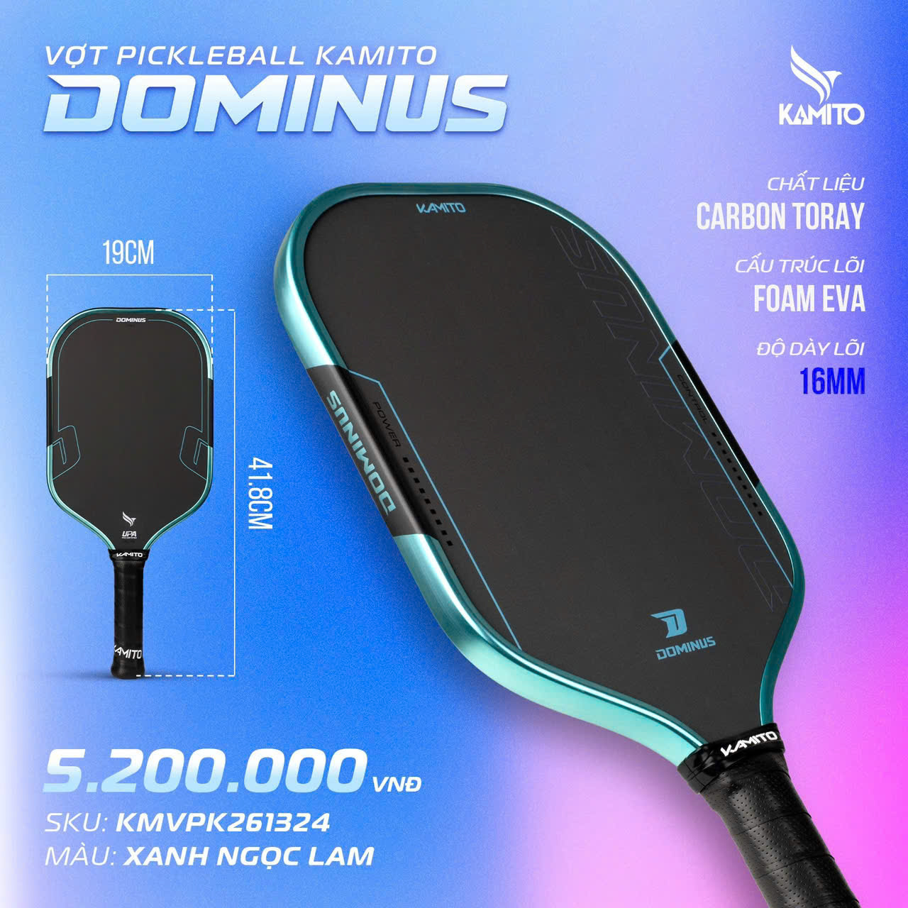 vot-vot-pickleball-kamito-dominus-16mm-chinh-hang-tuanvisport (2) vot vot pickleball kamito dominus 16mm chinh hang tuanvisport 2